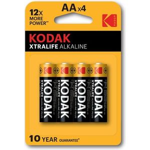 Kodak 4 x XtraLife Alkaline LR6 / AA alkaline batteries (blister) long-lasting